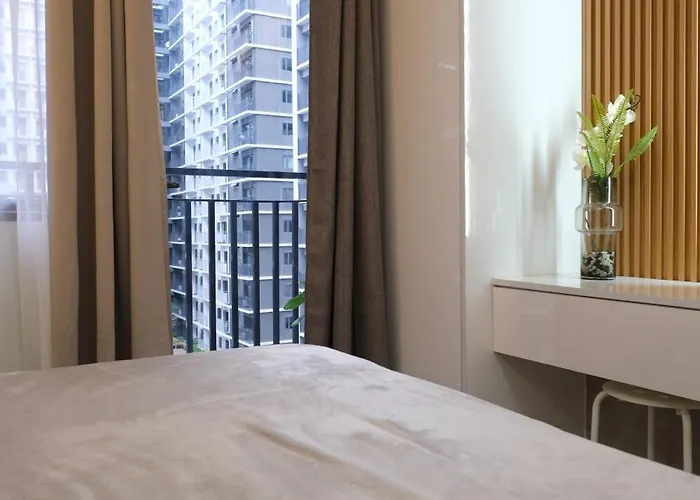Stylish King Bed Condotel Near Mall Of & Airport - Jwl * Manila